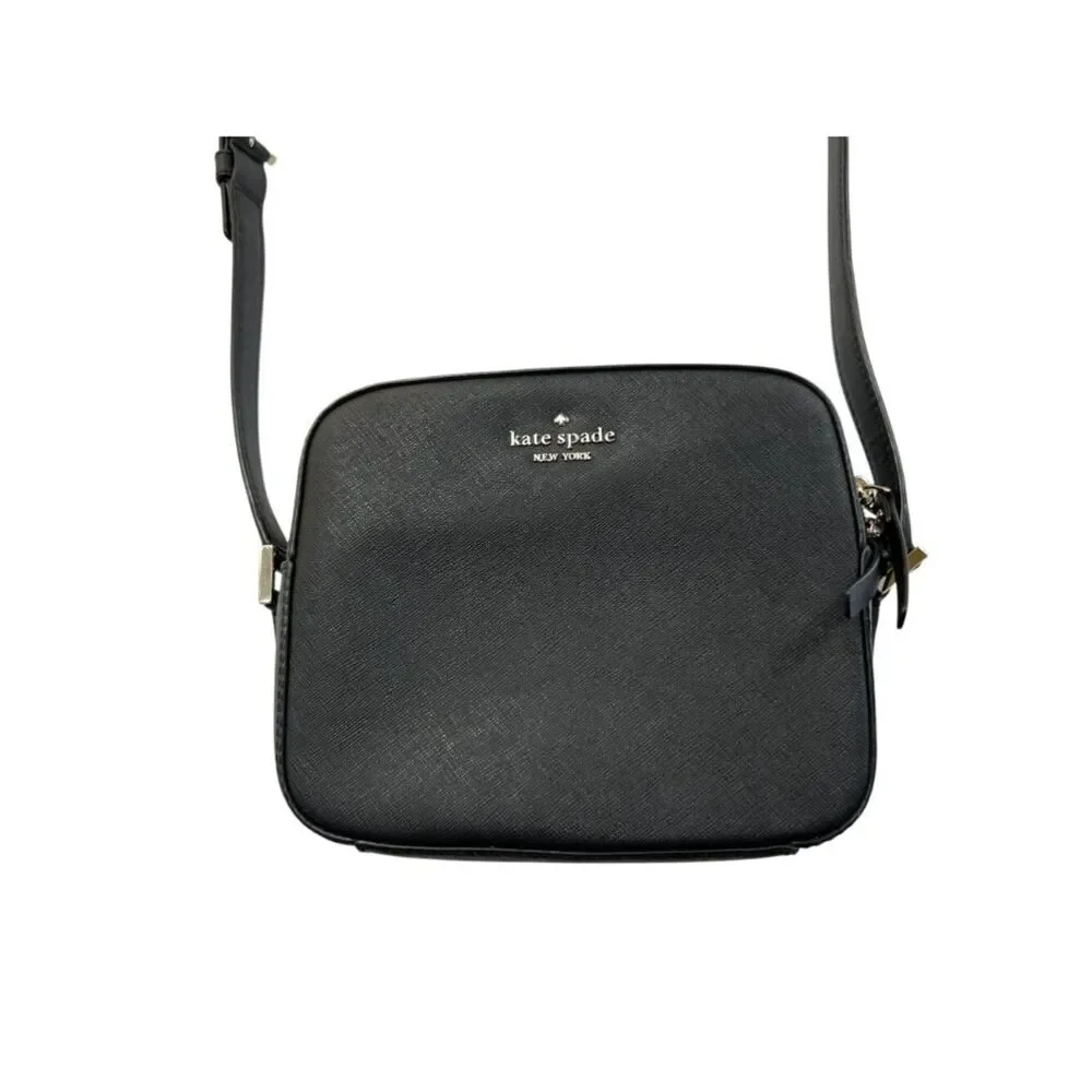 Kate Spade Newbury Lane Commie Small Crossbody Saffiano Leather Black